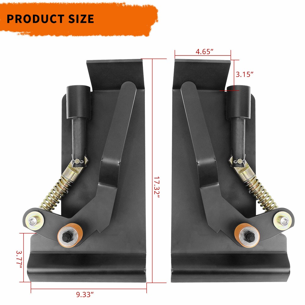 Skid Steer Loader Plate Latch Box Quick Attachment Conversion Adapter Weld On