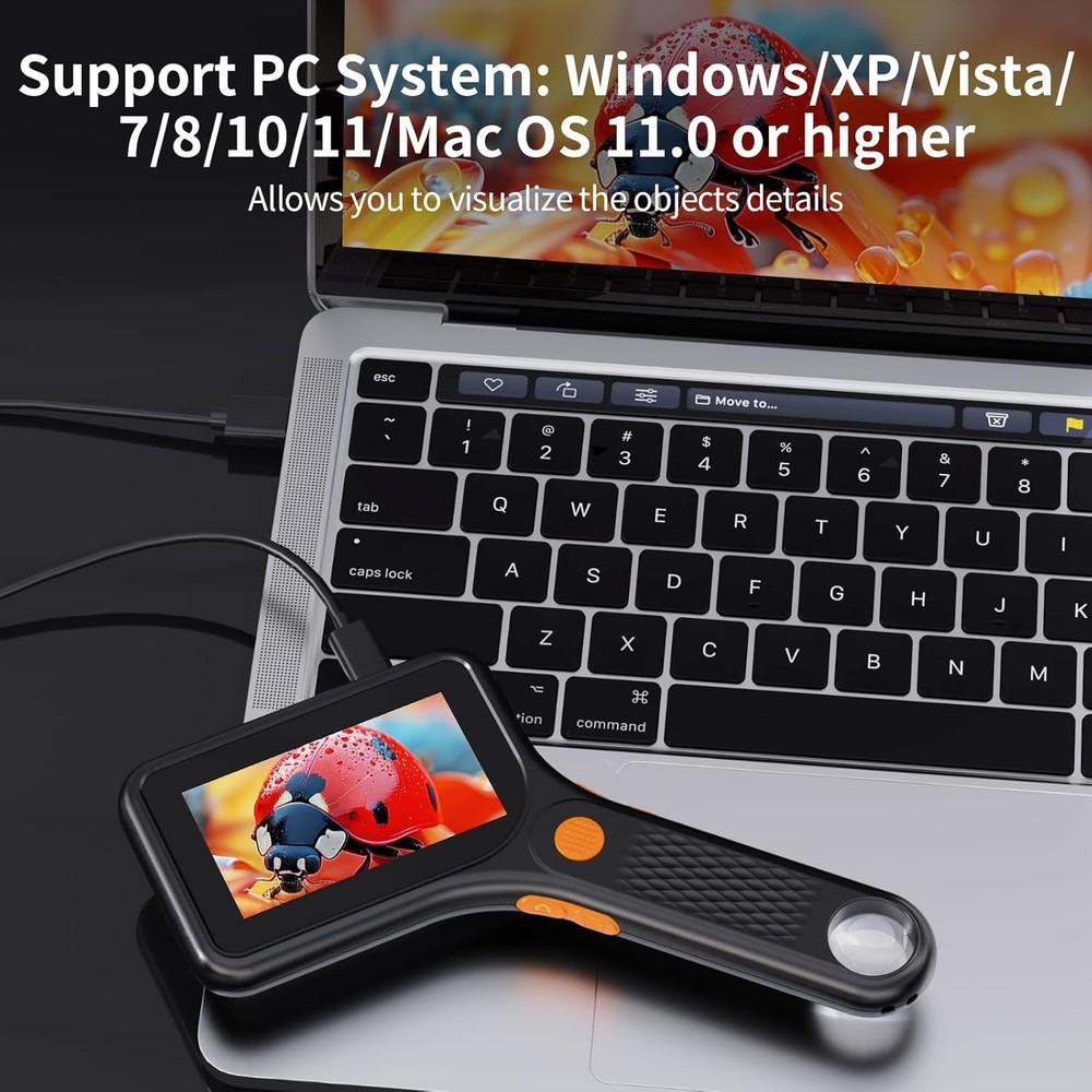 Handheld 500X Digital Microscope 3in Screen