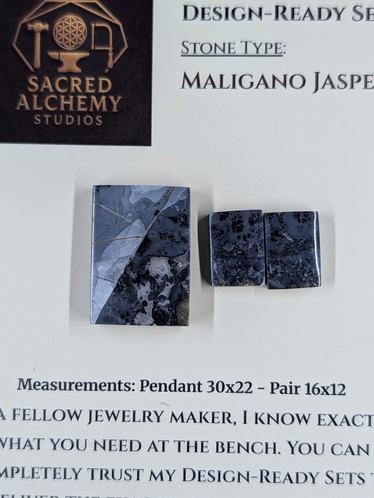 Rectangle Shape - Maligano Jasper - Design-Ready Set