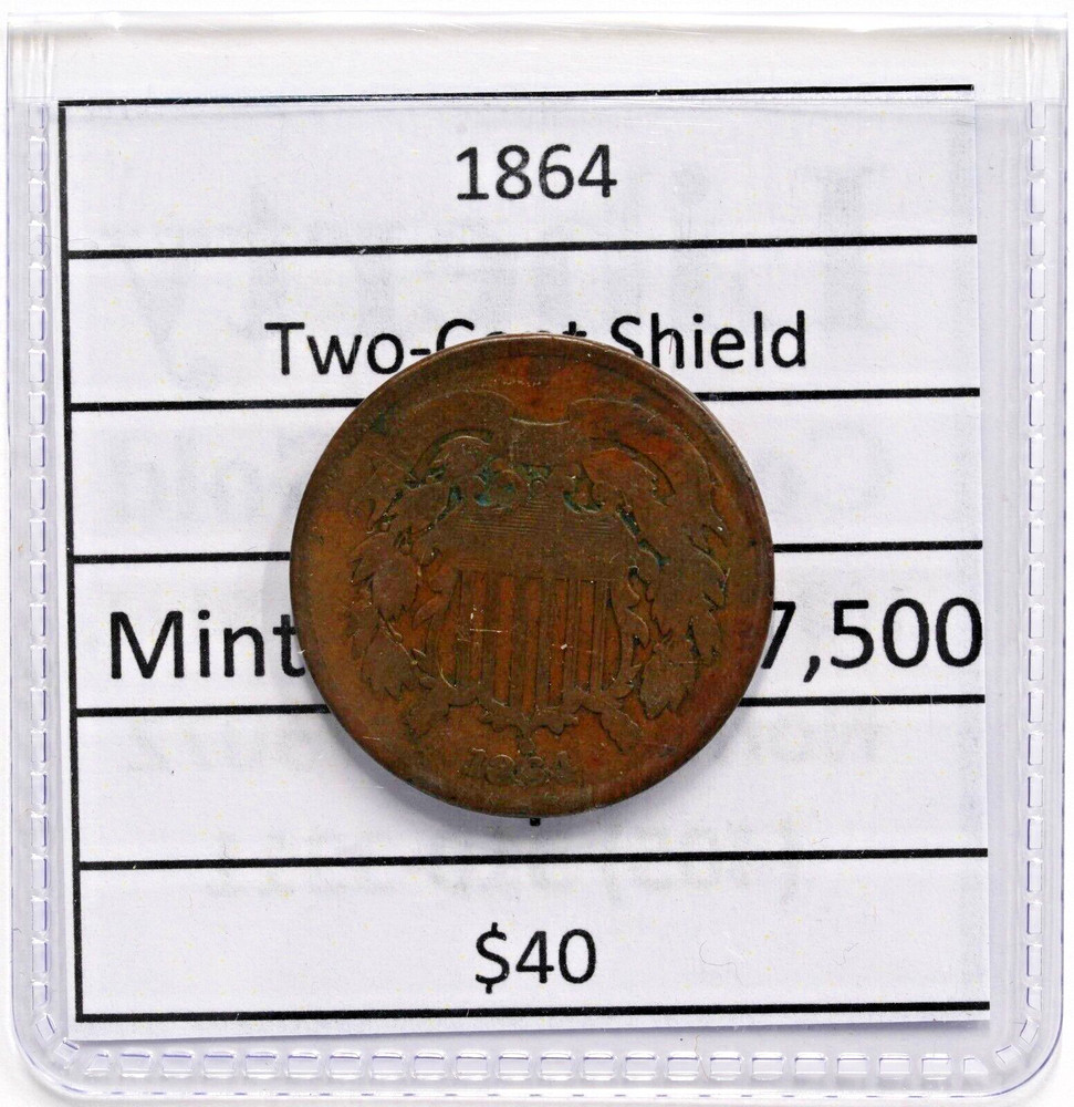 1864 2 Cent Piece