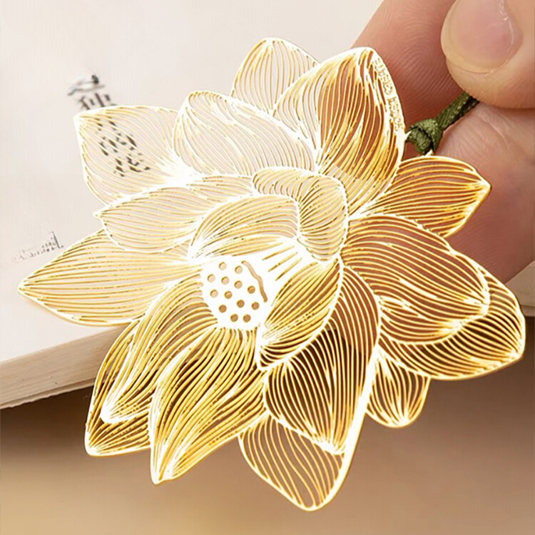 Lotus Bookmark Classical Chinese Style Practical Gift Birthday