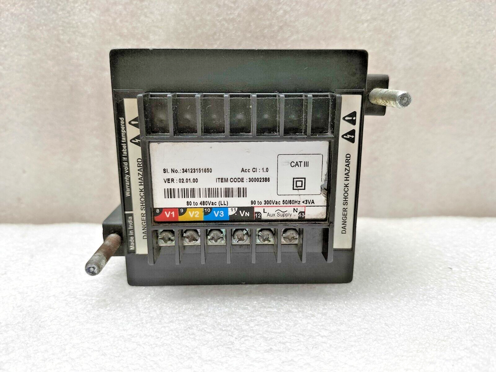 SCHNEIDER ELECTRIC CONZERV DM3210 THREE PHASE VOLTMETER