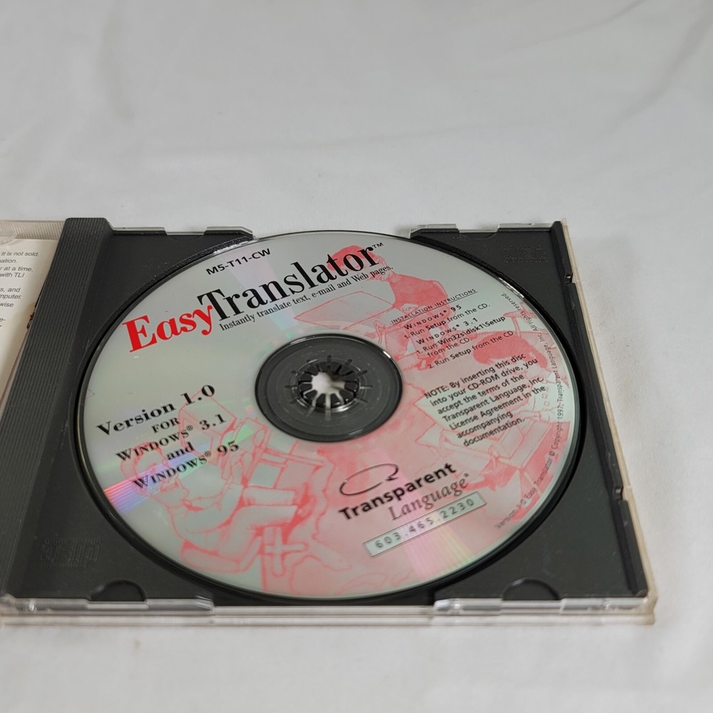 Easy Translator (CD ROM, Windows) - Used