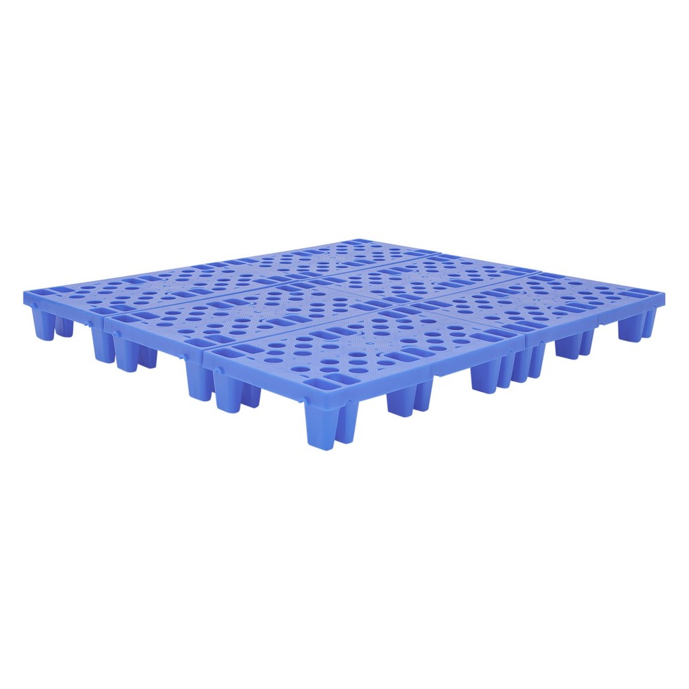 6-Pack Plastic Pallets 20x12x4in, 330lb Capacity Moisture Proof Stackable Pads~~
