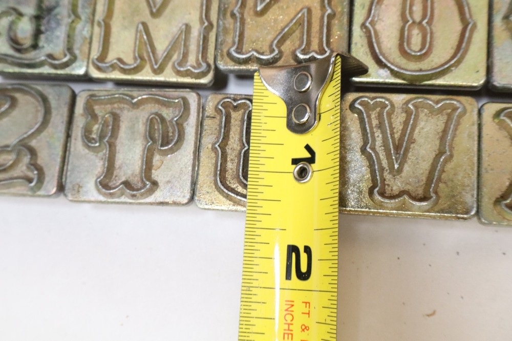 Vintage Craftool Alphabet Letter Set Leather Working Tools Stamps