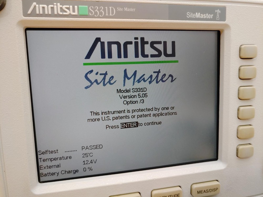 Anritsu S331D Site Master Cable & Antenna Analyzer [Option 3 Ver: 5.05] **READ**