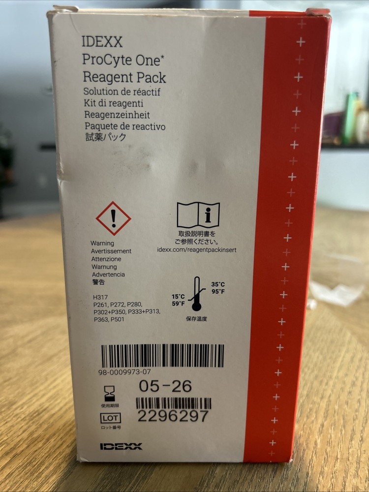 IDEXX ProCyte One Reagent Pack Exp 3-26