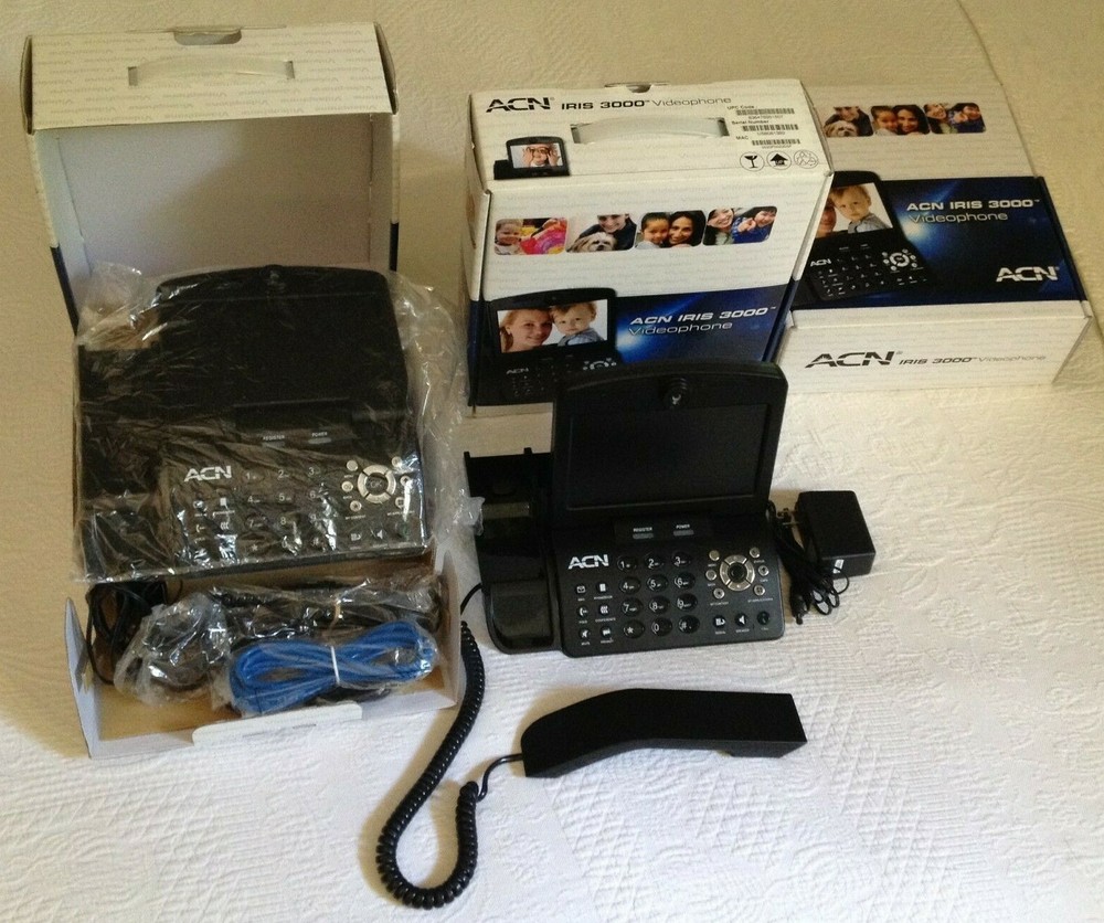 2  Iris 3000 Videophones with an additional  extra box