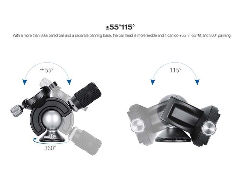 Leofoto MH-60 Magic Ball Head w Handlebar Control Arca s