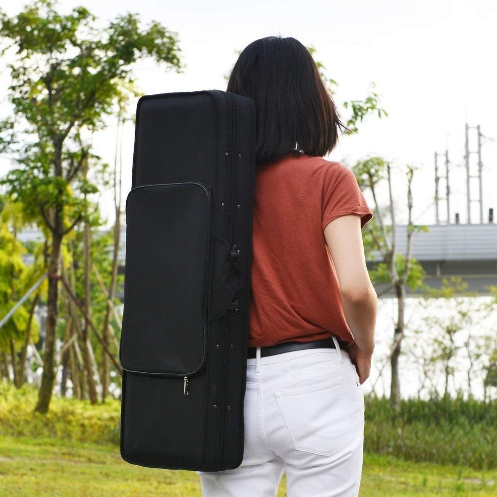 Full Size Violin Case with Hygrometer, Lightweight Bag