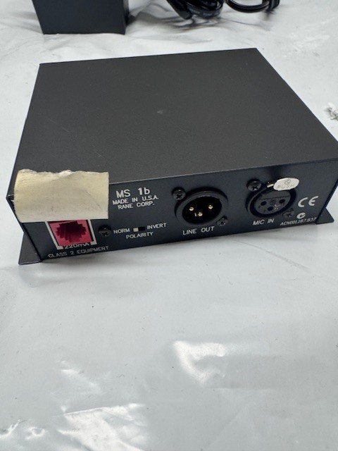 Rane MS 1b Microphone Amplifier with AC Adapter*Pre Owned