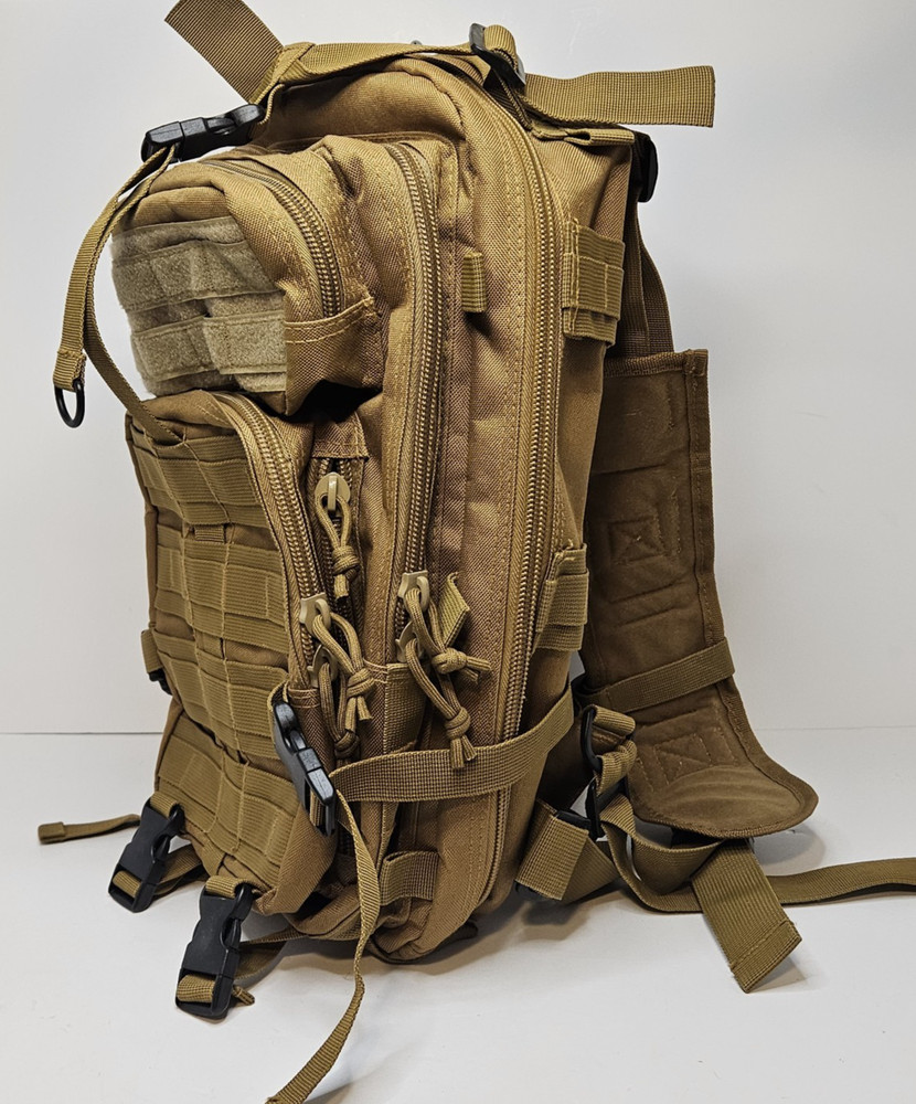Multi-Purpose Tactical Backpack Brown Medium Hiking Pack