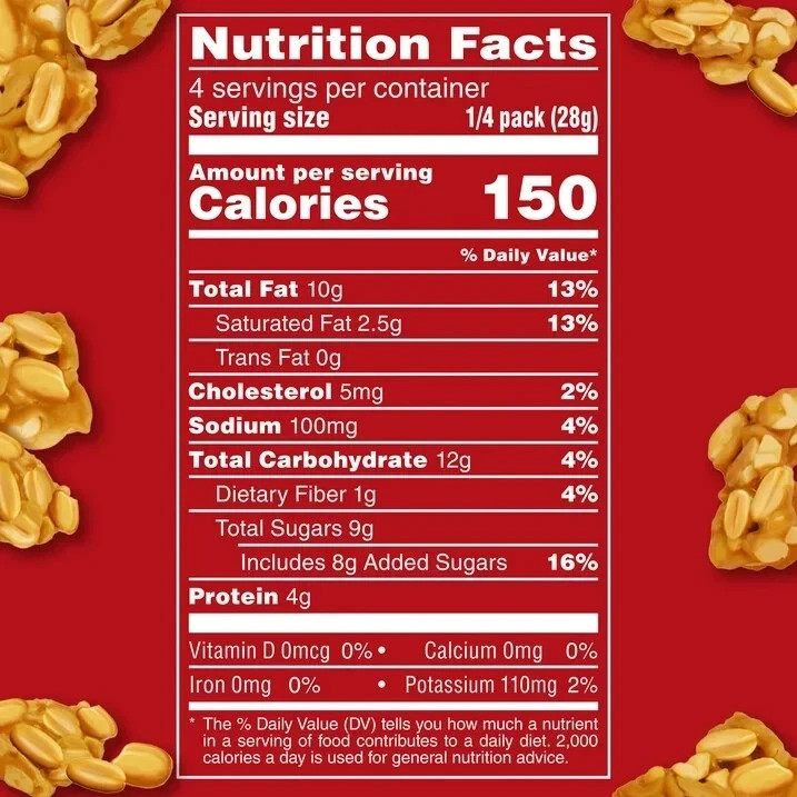 Munch Peanut Brittle Bites - 4.0 Oz Bag (2 pack) FRESH