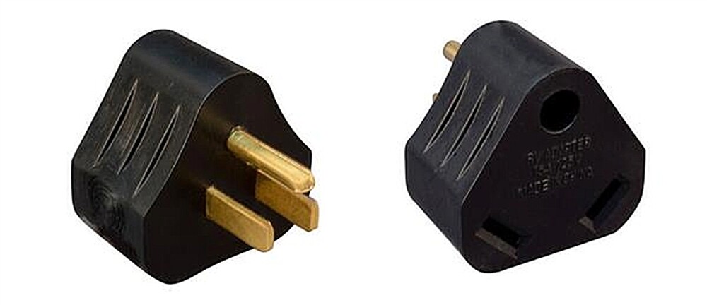 RV Electrical Adapter Plug 15AMP Male to 30AMP Female Motorhome Camper