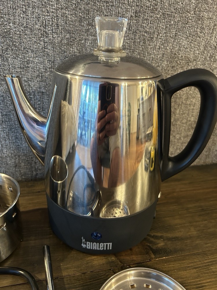 Bialetti DK04B 4 Cup Coffee Pot Percolator - Intertek 35009