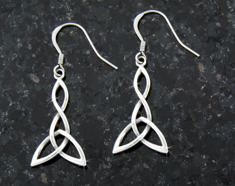 "Sleek Galway" Trinity Earrings
