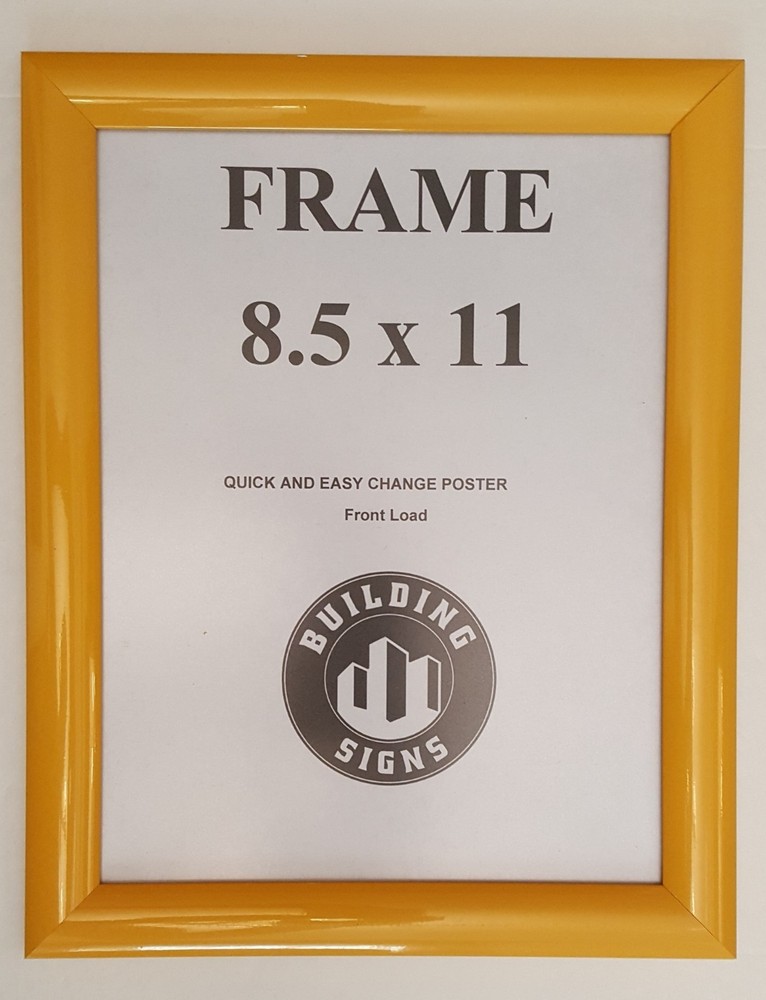 Yellow Snap Frame 8 5x11 Inches  Front Loading Quick Poster-REF24-1027