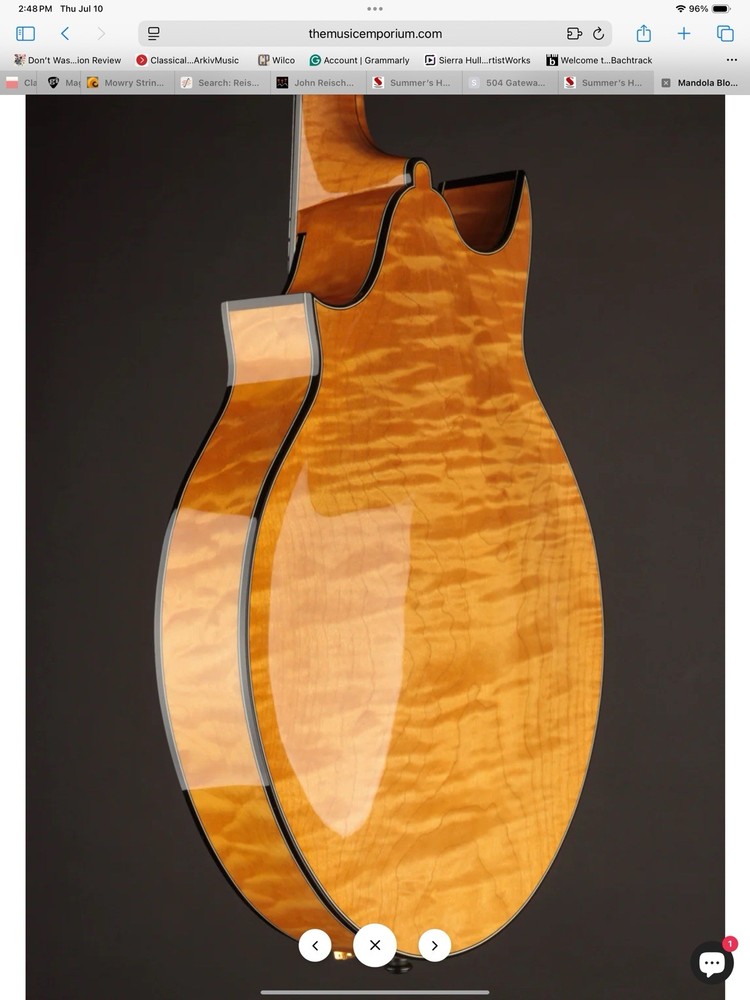 Mowry Two-Point MANDOLA with Calton Case
