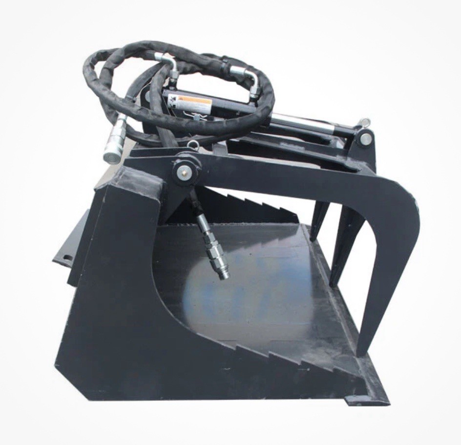 Mini Skid Steer Grapple Bucket Attachment