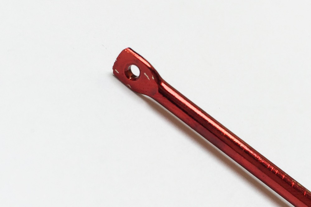 100 PACK Size 10/0 TACKLEWORKS Cedar Plug Hooks - Red