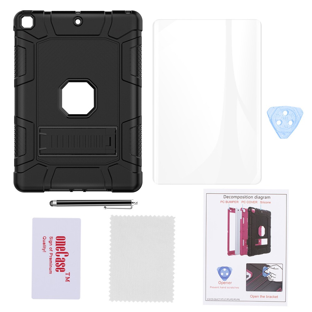 For iPad 9th Generation Case Heavy Duty Shockproof Rugged Cover+Screen Protector