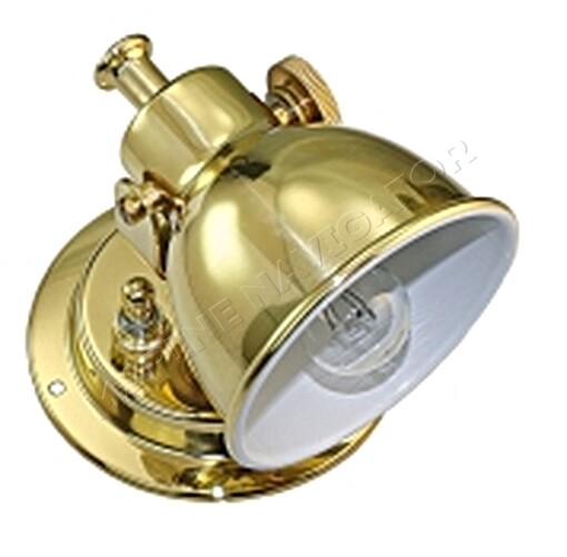 Berth Light "Deluxe" Brass 75mm 5+21W two Wire Bulb