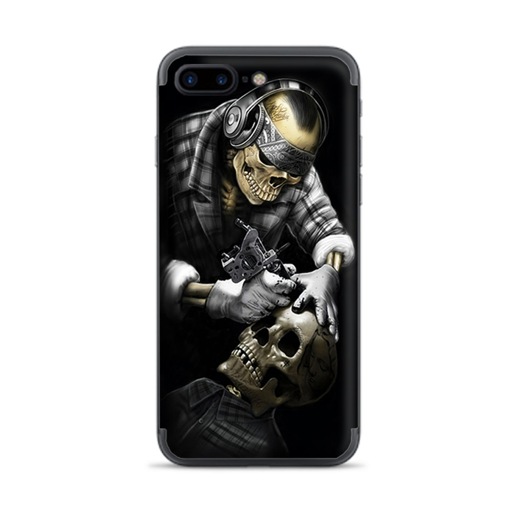 Apple iPhone 7 / 8 Plus Skins Decal Wrap Skeleton tattooer