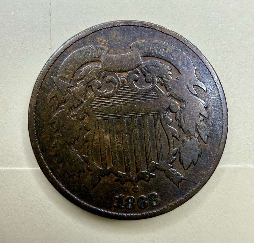 1868 Two Cent Piece | Better Date Limited Denomination Type Coin