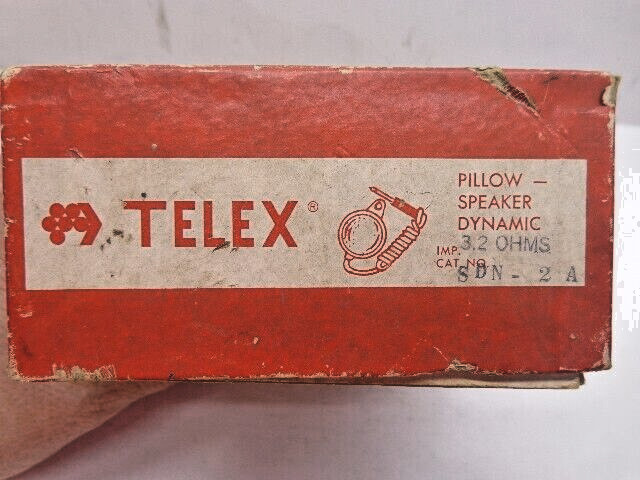 TELEX Pillow Speaker #SDN-2A original box untested