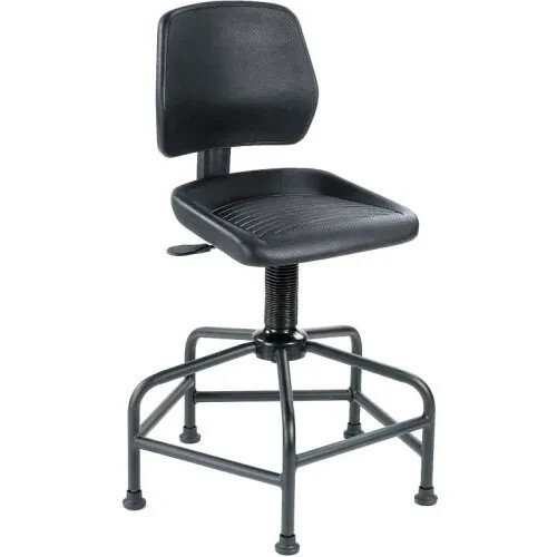 Global Industrial 516125 Polyurethane Spider Base Stool (Black)