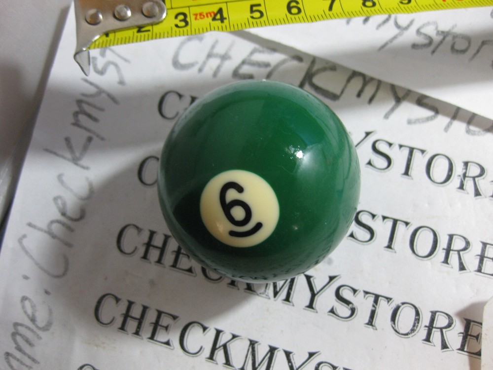 VINTAGE #6 BILLIARD BALL GENTLY USED