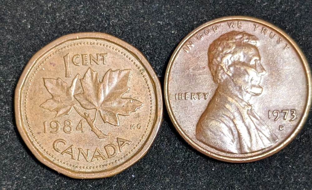 1984 Canada 1 Cent Circulated KM# 132 Brown