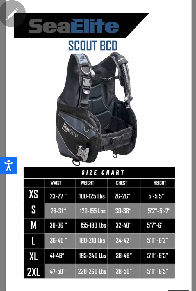 Sea Elite Scout BCD - Medium