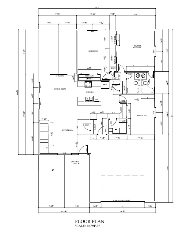 PLAN 24-1001 1500 sq ft, 3 BED 2 BATH house plan blueprints