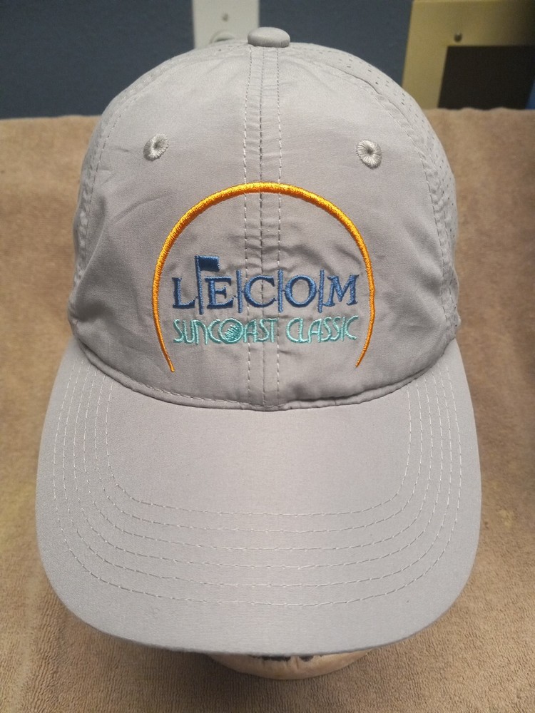 LECOM - Suncoast Classic - Lightweight Gray Golf Hat - NEW Unworn