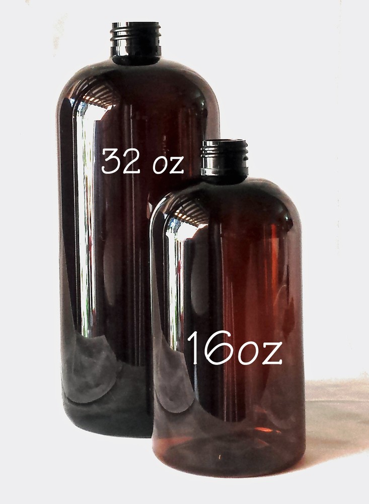 32oz Blue or Amber Plastic Bottle PET Black Trigger Spray New Empty Fast US Ship