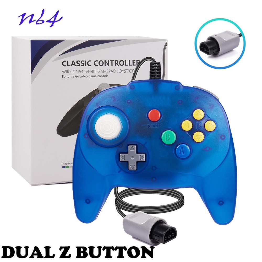 Upgraded N64 Wired Controller Replacement Gamepad for Nintendo 64 Game Console