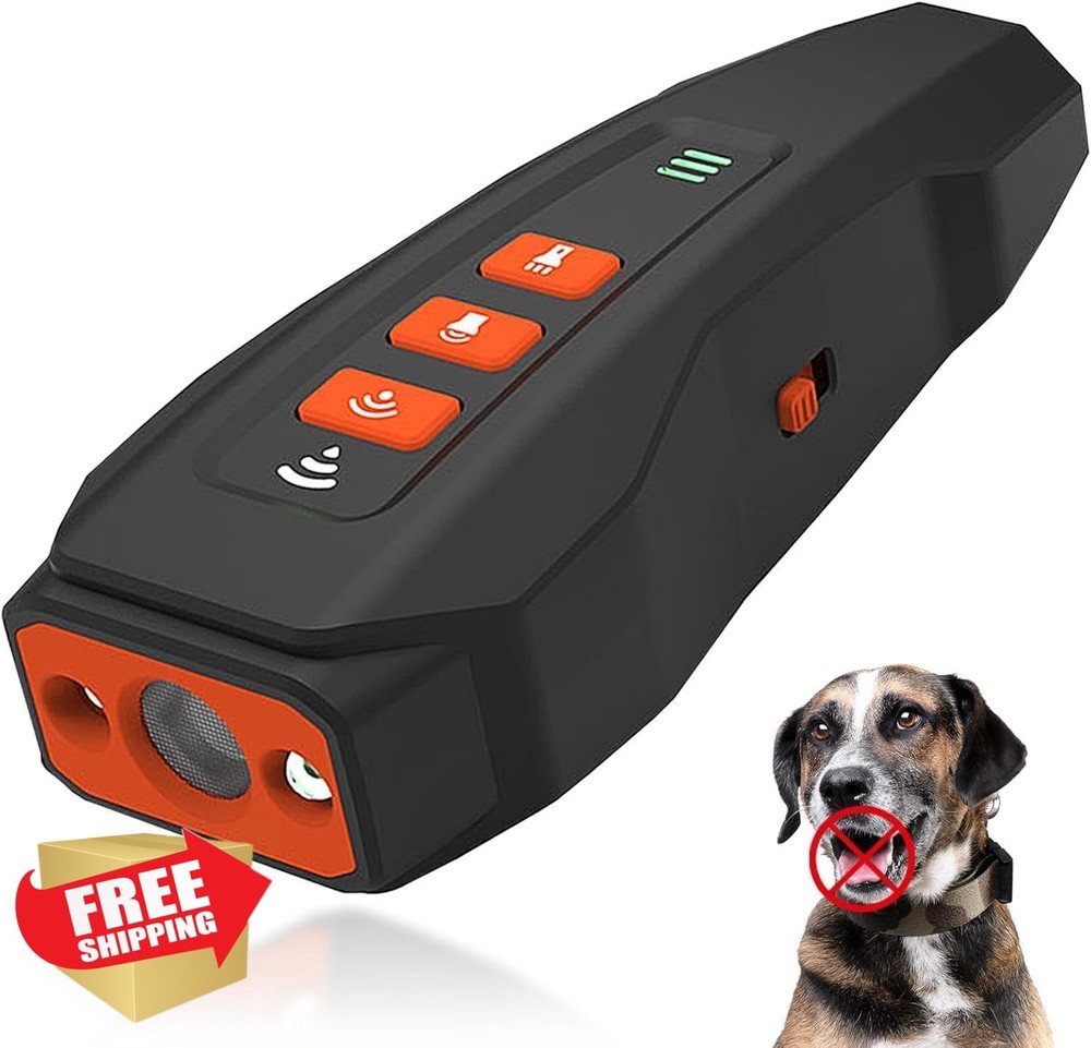 Dliben Upgraded Ultrasonic Anti Barking Device 3 Modes LED Light