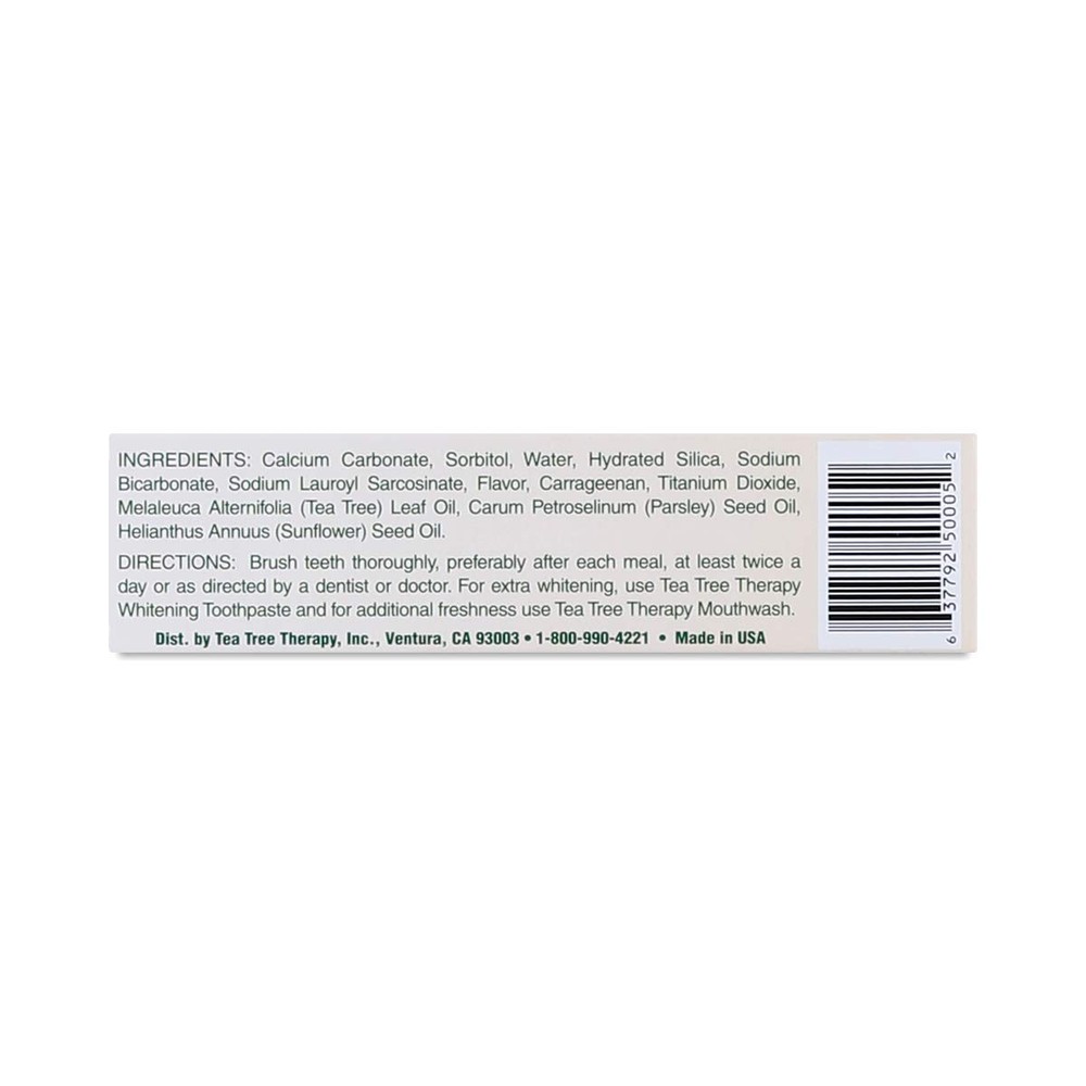 Tea Tree Therapy Toothpaste with Baking Soda 5 Oz Pack of 2