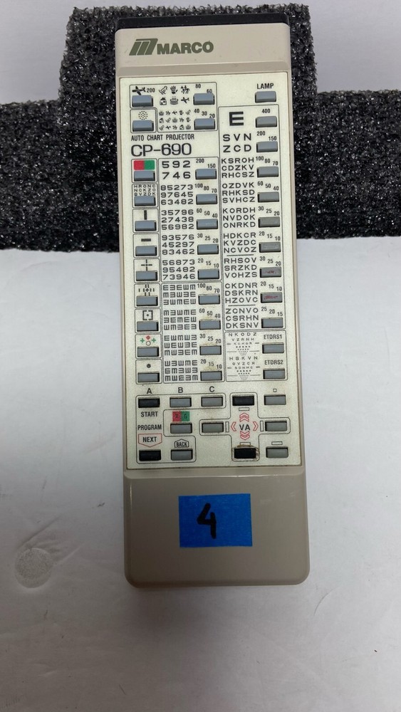 Remote Control for Marco CP-690 Auto Projector