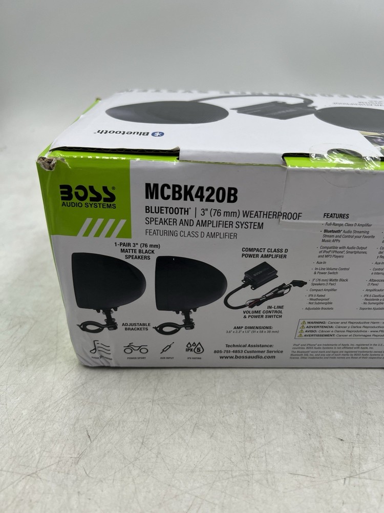 Boss Audio Systems 600 Watt Motorcycle/ATV Sound System with Bluetooth Audio