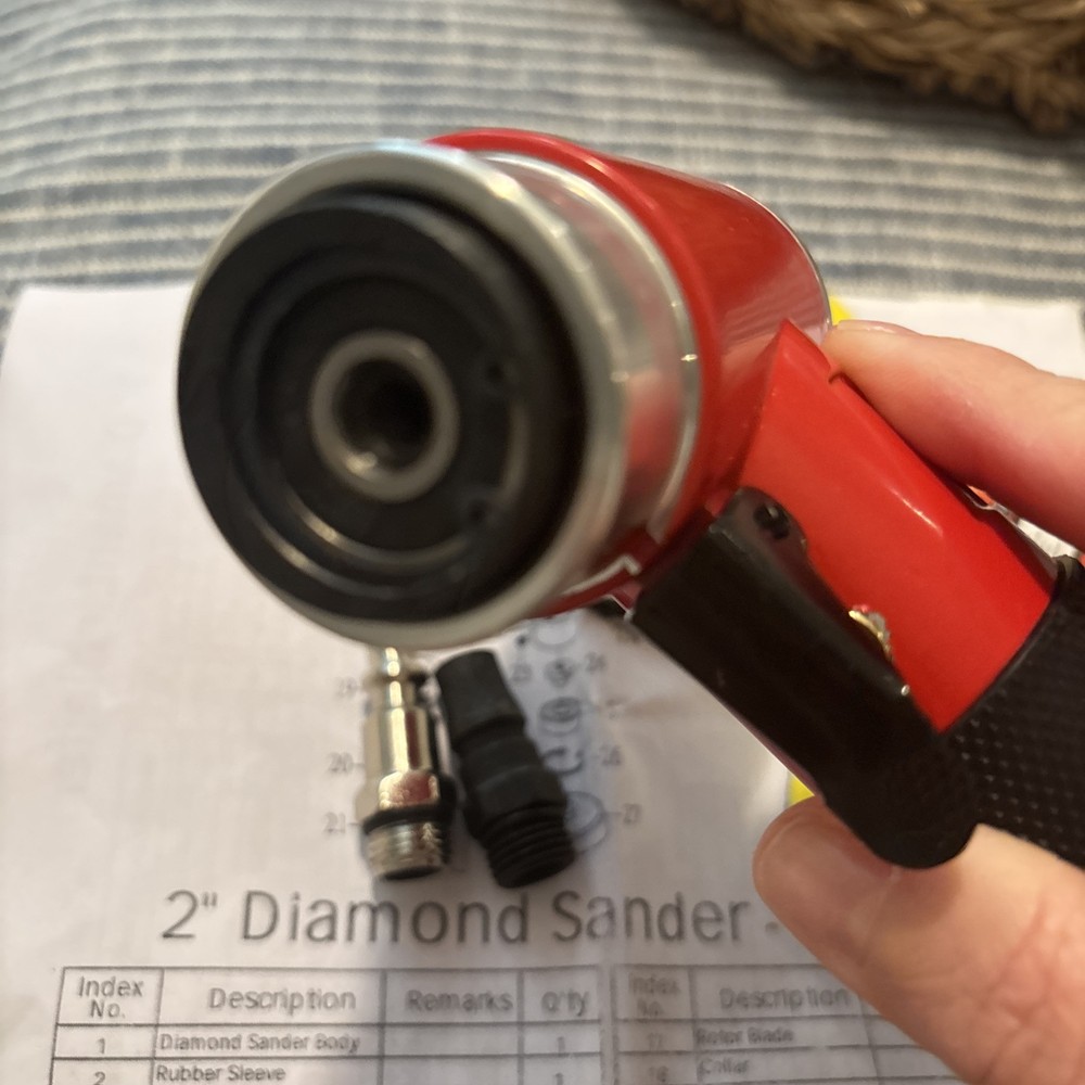 2" 3" Air Eccentric Sander Adjustable Airflow Valve New Open Red