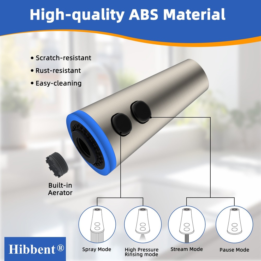 Kitchen Faucet Head Replacement Pull Down Kitchen Spray Head LED Temp Display US