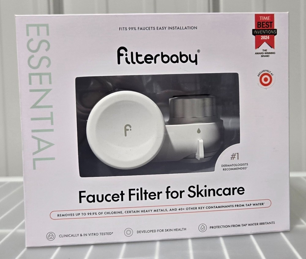 Filterbaby Skin Care Ultra Filtration White Faucet Universal Round Faucet Fit