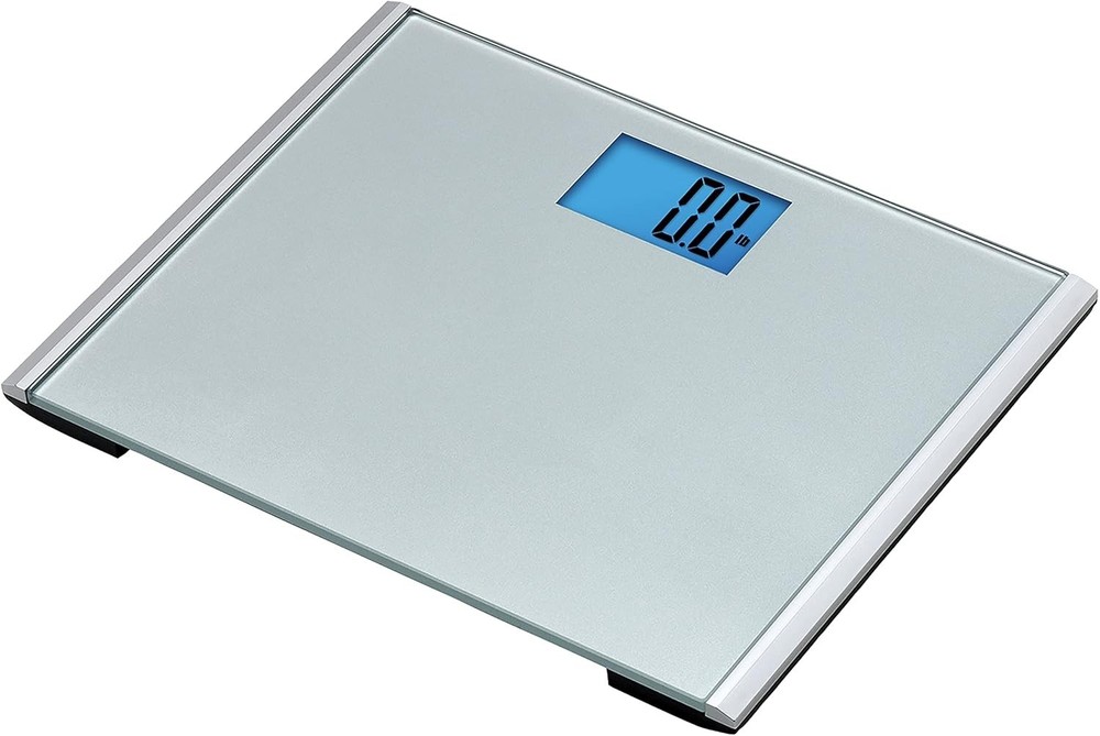 Digital Bathroom Scale 440 lbs Capacity Large Platform Easy Read Slim