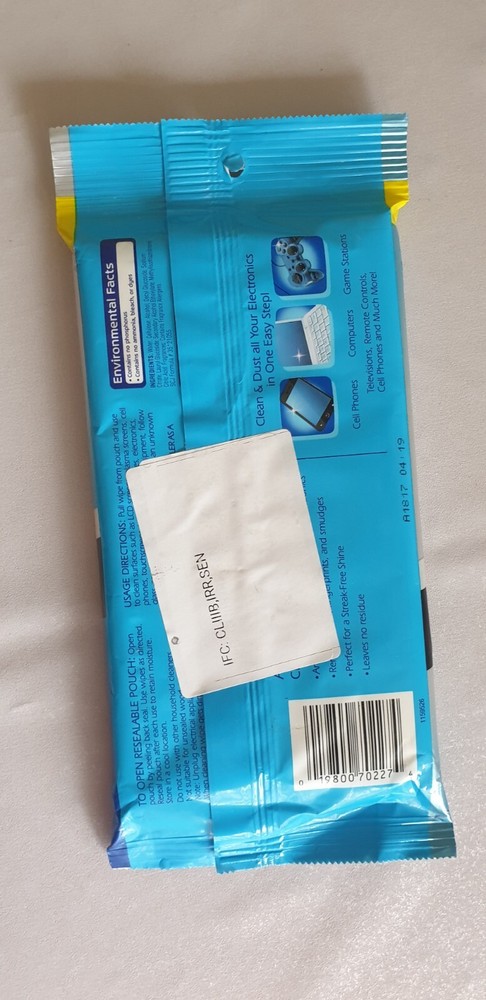 Windex Electronics Wipes, Pre-Moistened Screen Wipes,25 Count - NEW