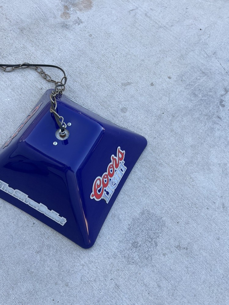 ** WILL NOT SHIP** Coors Light Pool Table Lamp.