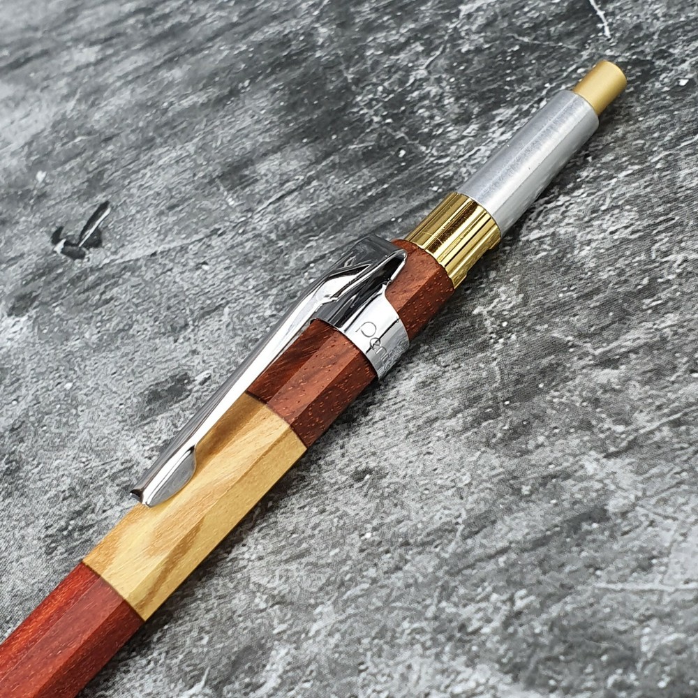 Hand Crafted Pentel PG5 Mechanical Pencil with Octagonal Wood Barrel