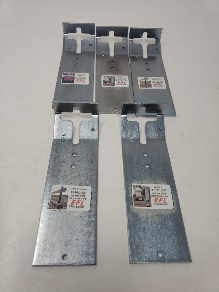 Lot Of 5 EFL TP102 T-Post Bracket