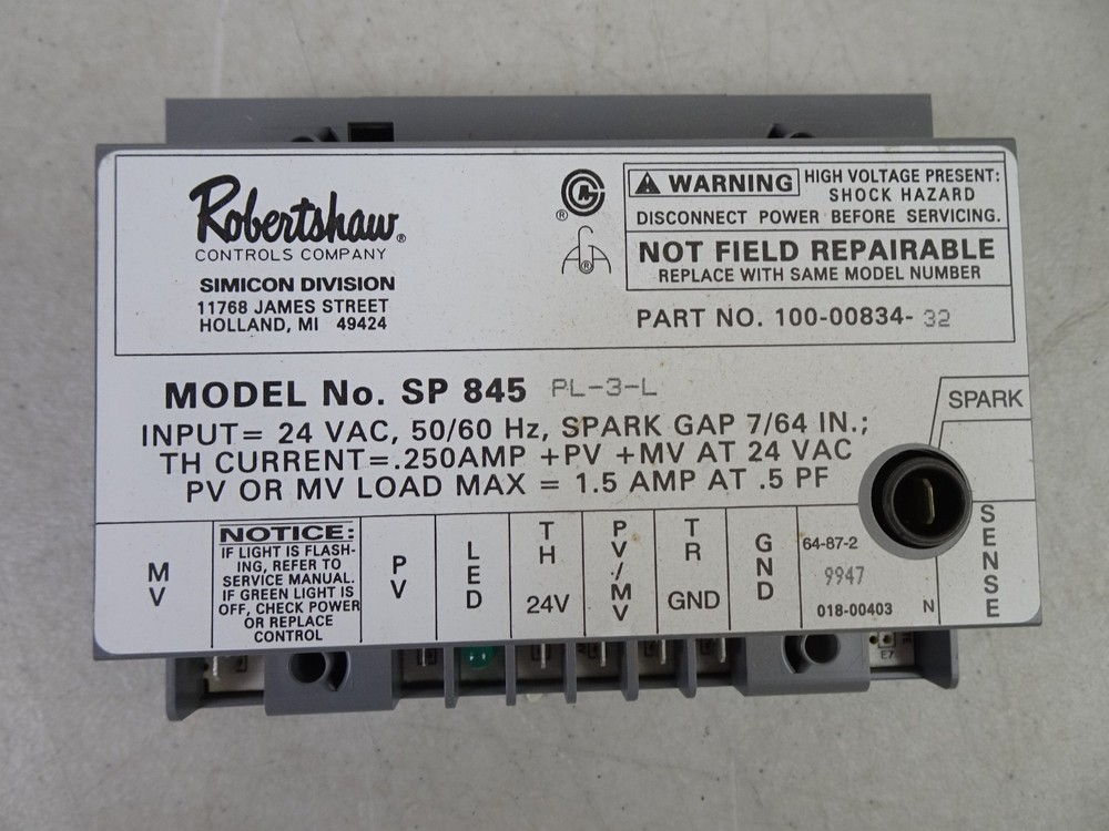 239-41383-00 / 265-39949-00 Bradford White Power Vent Ignition Module *New*